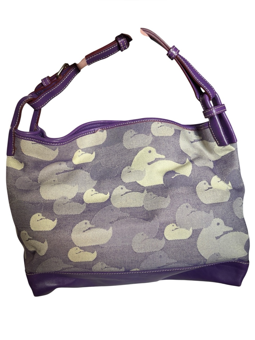 Dooney & Bourke Large Purple Hobo Bag - Picture 2 of 12